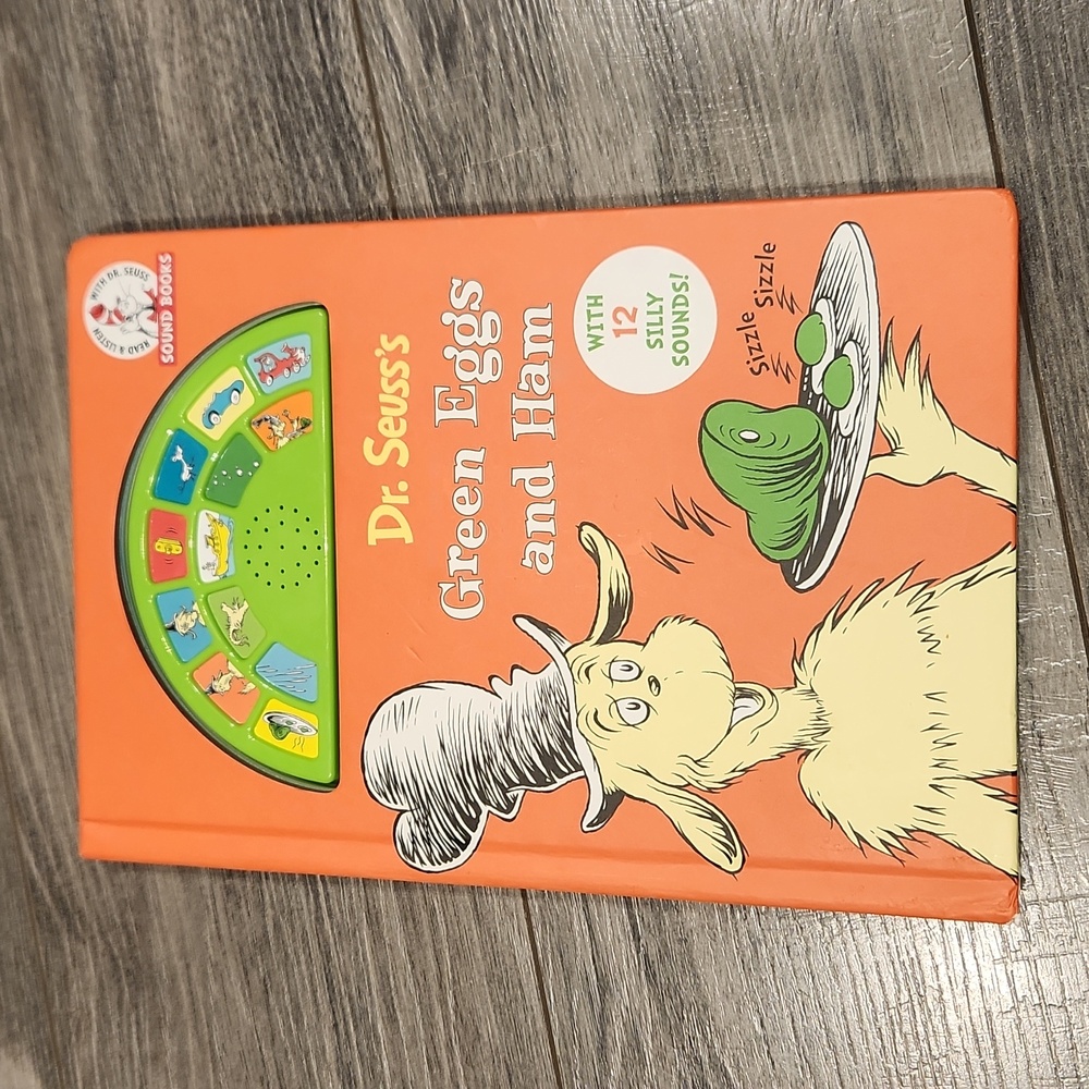 EUC Dr. Seuss's Green eggs & ham w/12 silly sounds! Hardcover Book